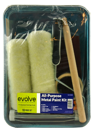 Evolve All Purpose Metal Paint Tray Kit 10-Piece Set