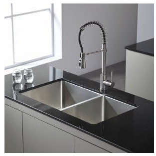 Kraus Single Lever Pull Out Kitchen Faucet