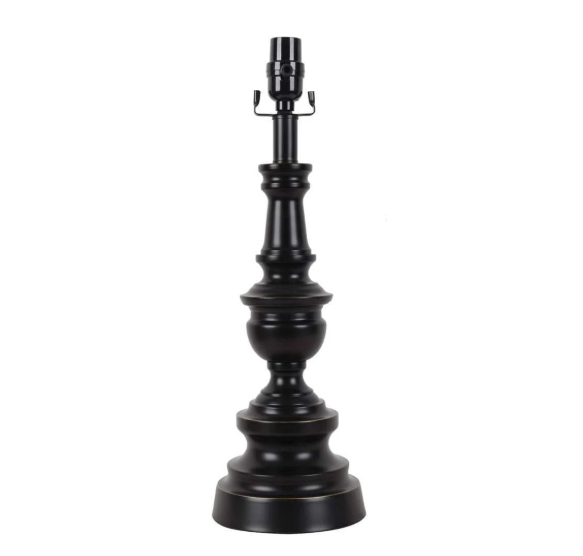 Hampton Bay Mix and Match 19 in. H Oil Rubbed Bronze Table Lamp Base