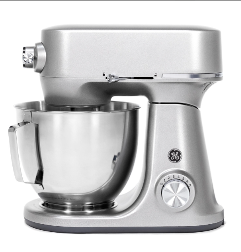 GE Tilt Head Stand Mixer with Accessories Grey