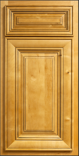 Glazed Mocha Display Door