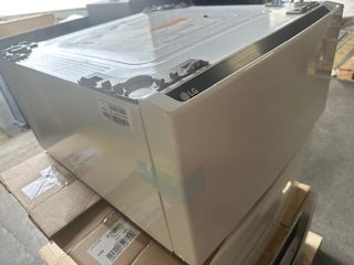 27 in. Laundry Pedestal in White with Storage Drawer