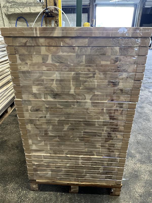 Acacia Herring Bone | 96"L x 25" W | Butcher Block