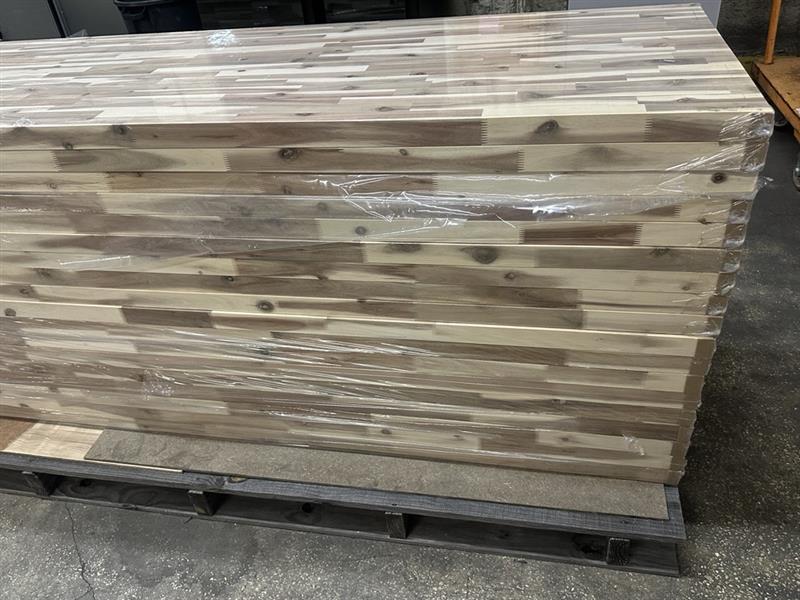 ACACIA STRAIGHT EDGE BUTCHERBLOCK | 144" L x 25" W. | UNFINISHED COUNTERTOP