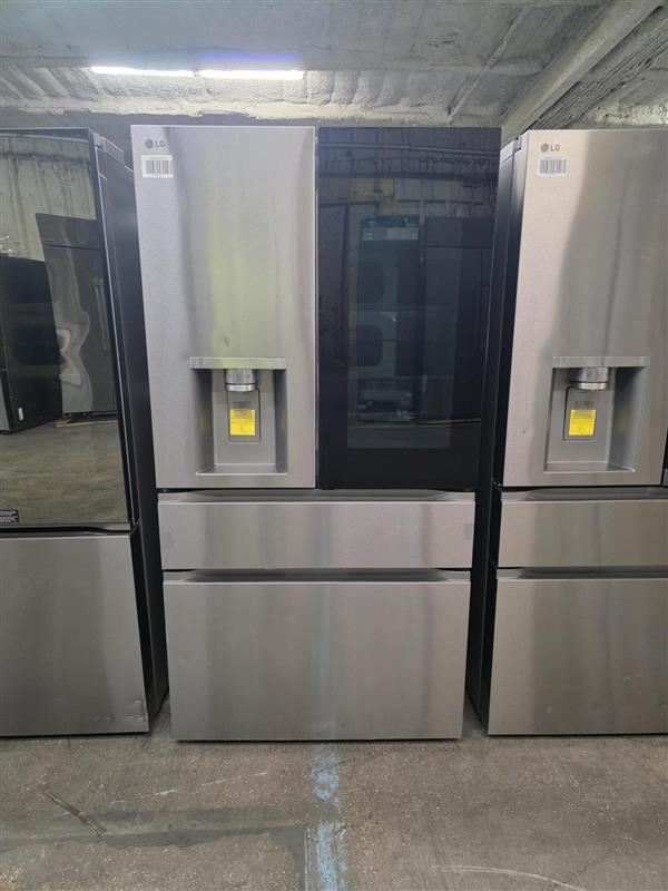 29 cu. ft. Smart InstaView® Door-in-Door® Standard-Depth MAX™ 4-Door French Door Refrigerator with MyColor™ and Craft Ice - Stainless