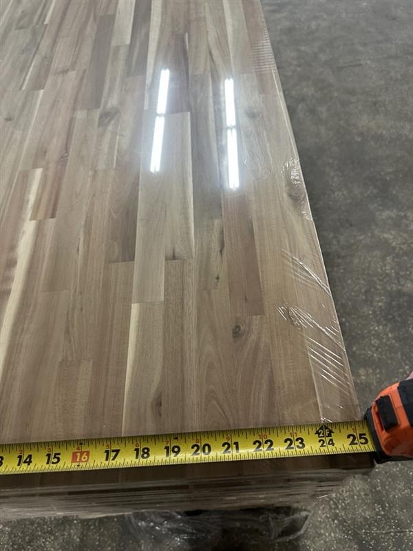 ACACIA STANDARD | 96" L. x 25" W. | UNFINISHED COUNTERTOP
