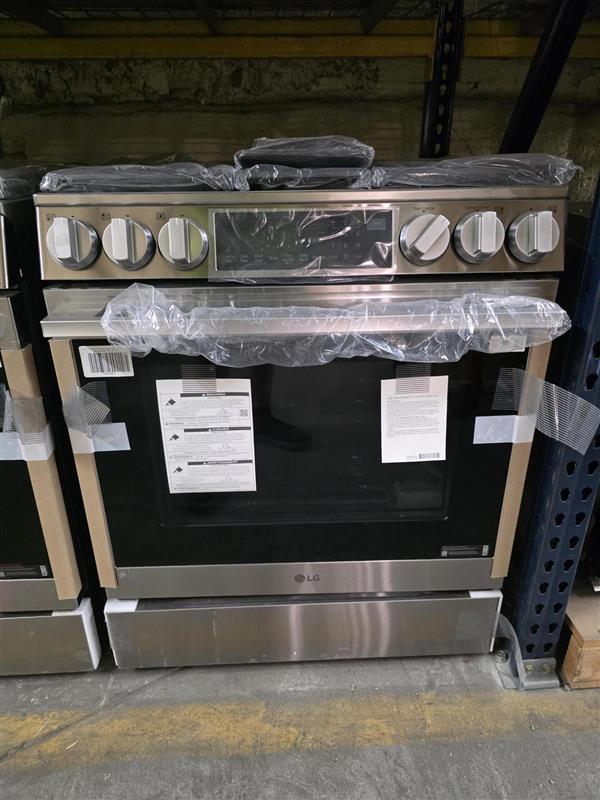 LG 30" 6.3 cu. ft. Smart Slide-In Gas Range (PrintProof™ Stainless Steel)