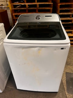 5.2 cu. ft. Large Capacity Smart Top Load Washer in white with Impeller and Super Speed Wash