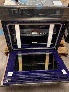 LG Air Fry with Easy Clean 30 inch Smart Compatible Single Electric Wall Oven with Air Fry Single-fan and Self-cleaning ( PrintProof Stainless Steel )