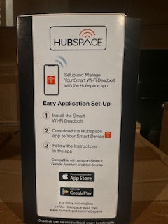 Round Satin Nickel Electronic Single Cylinder Deadbolt Wi-Fi Enabled Powered by Hubspace