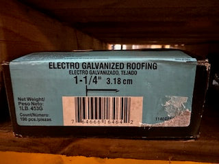 1LB GRIP RITE 1-1/4 GALVANIZED NAILS