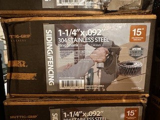 1-1/4" x .092" 304 STAINLESS STEEL NAILS