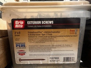 25 LB 3 x 9 EXTERIOR SCREWS