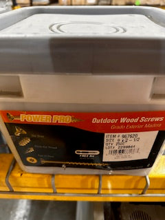 2500 PCS | 9 x 2 - 1/2 OUTDOOR WOOD SCREWS