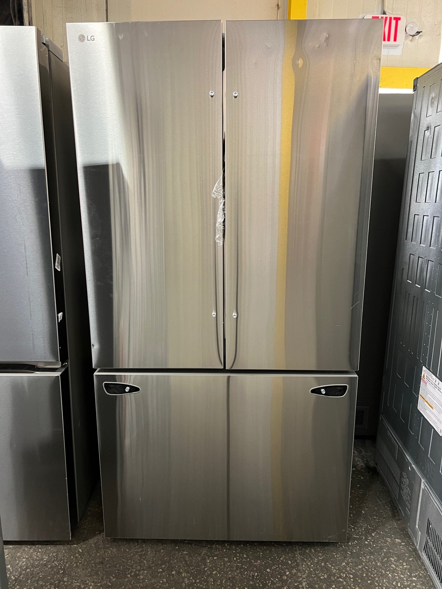 LG Counter-Depth MAX 26.5 Cu. Ft. French Door Smart Refrigerator with Internal Water Stainless Steel