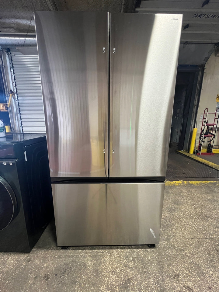 Samsung - 32 cu. ft. 3-Door French Door Smart Refrigerator with Dual Auto Ice Maker - Fingerprint Resistant Stainless Steel