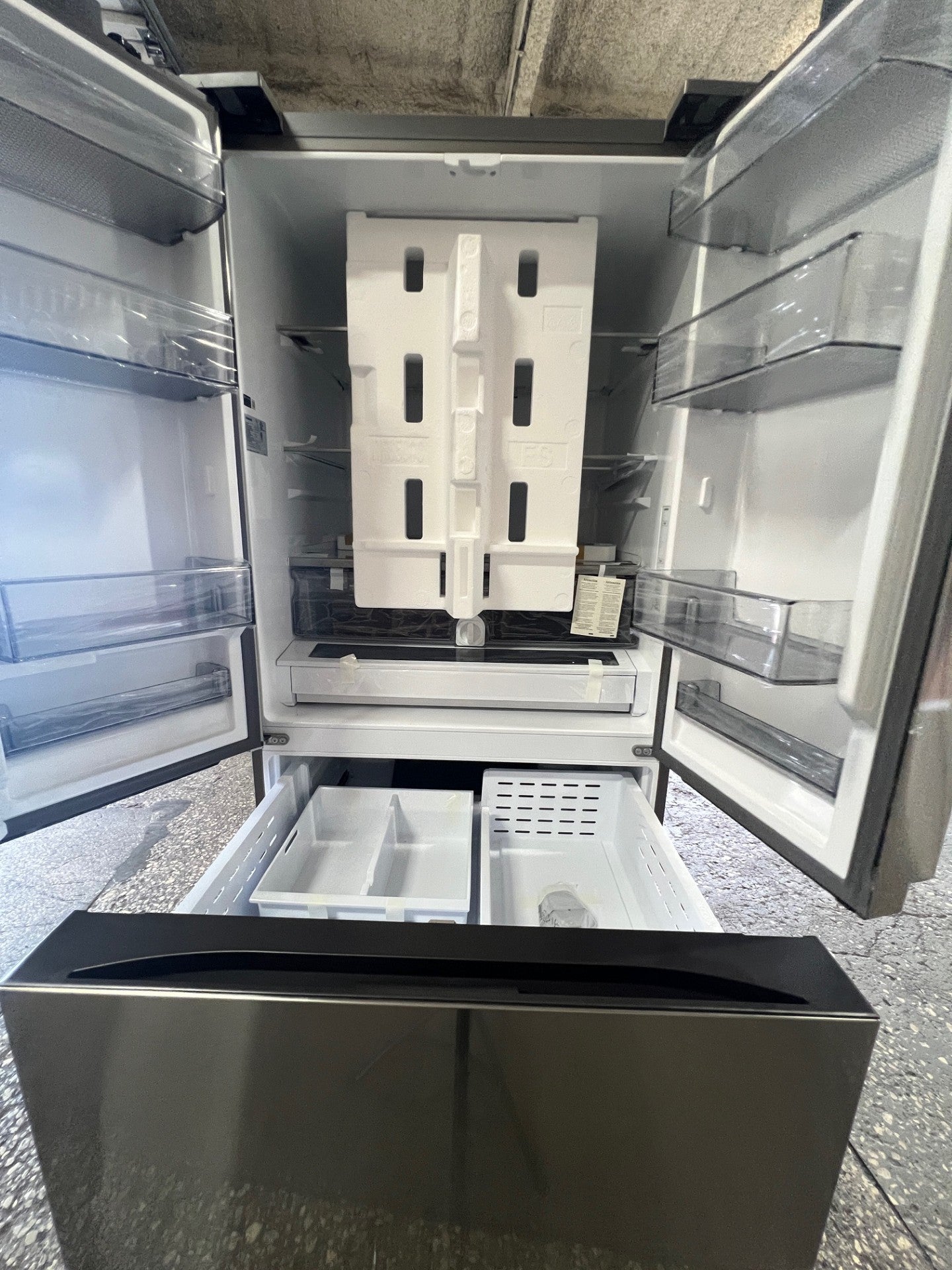 Samsung - 32 cu. ft. 3-Door French Door Smart Refrigerator with Dual Auto Ice Maker - Fingerprint Resistant Stainless Steel (Copy)